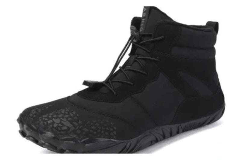 Comfortable & Anti-Slip Barefoot Winter Boots – Unisex black