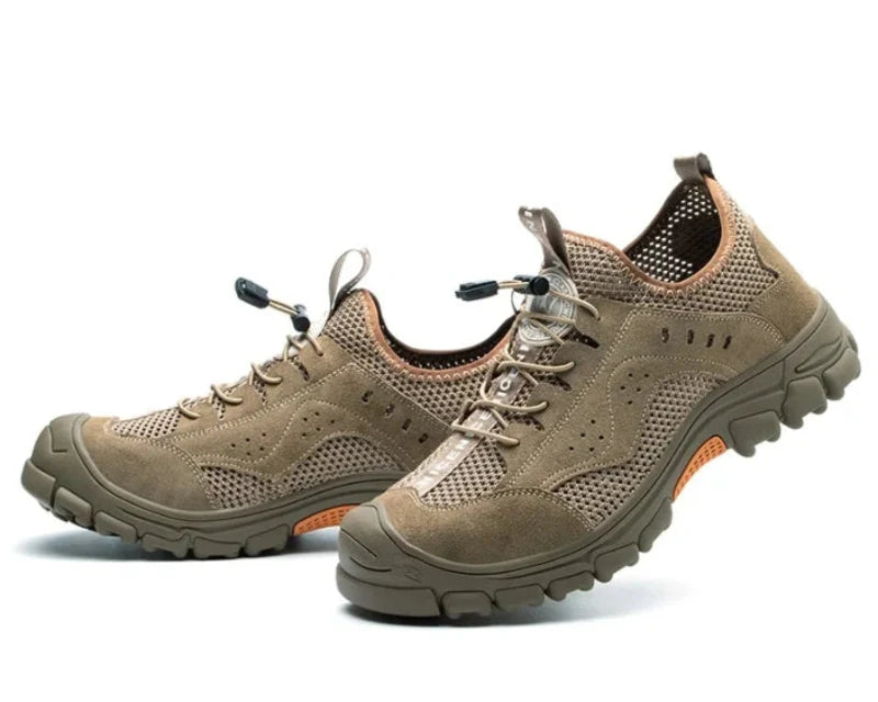 Anti-Puncture & Ultra-Comfortable Safety Sneakers khaki2