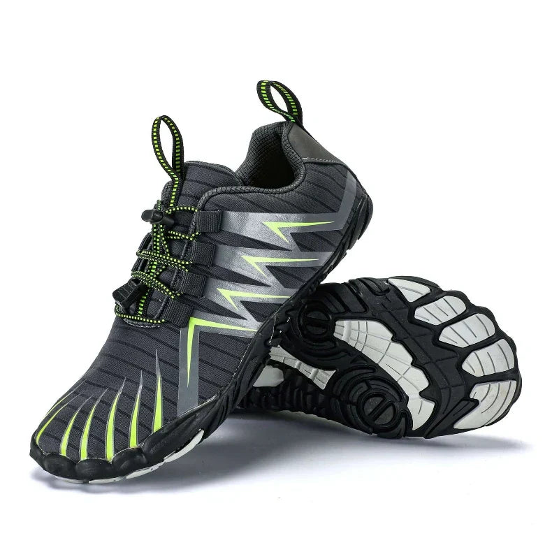 Barefoot Hiking Sneakers – Lightweight, Non-Slip - gray