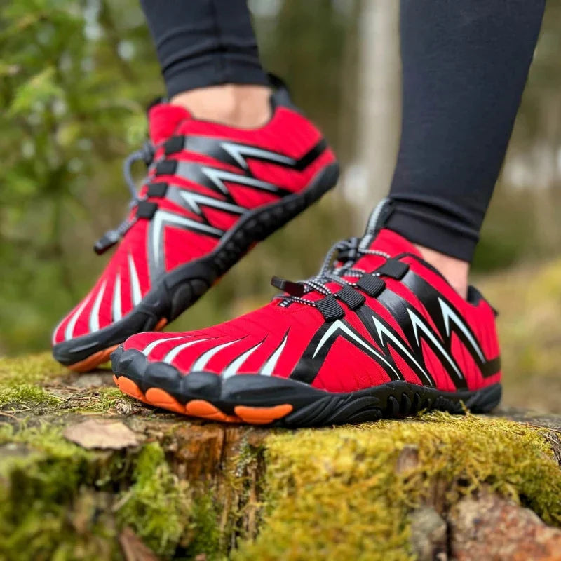 Barefoot Hiking Sneakers – Lightweight, Non-Slip - red2