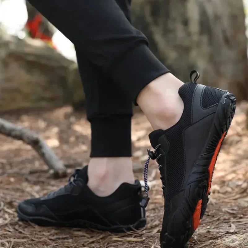Breathable Barefoot Hiking Sneakers light black1