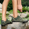 Breathable Barefoot Hiking Trainers green1