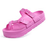 Breathable & Non-Slip Adjustable Double Buckle Sandals - For Women pink