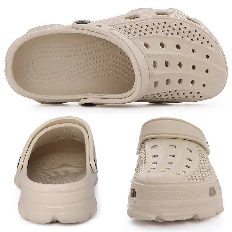 Breathable & Non-Slip Clogs khaki2