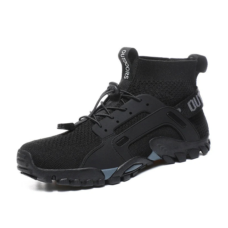 Breathable & Non-Slip Hiking Sneakers black