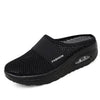 Breathable Orthopedic Diabetic Slippers - For Women black