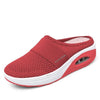 Breathable Orthopedic Diabetic Slippers - For Women red