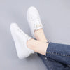 Breathable Trainers with Embroidered Flowers gold4