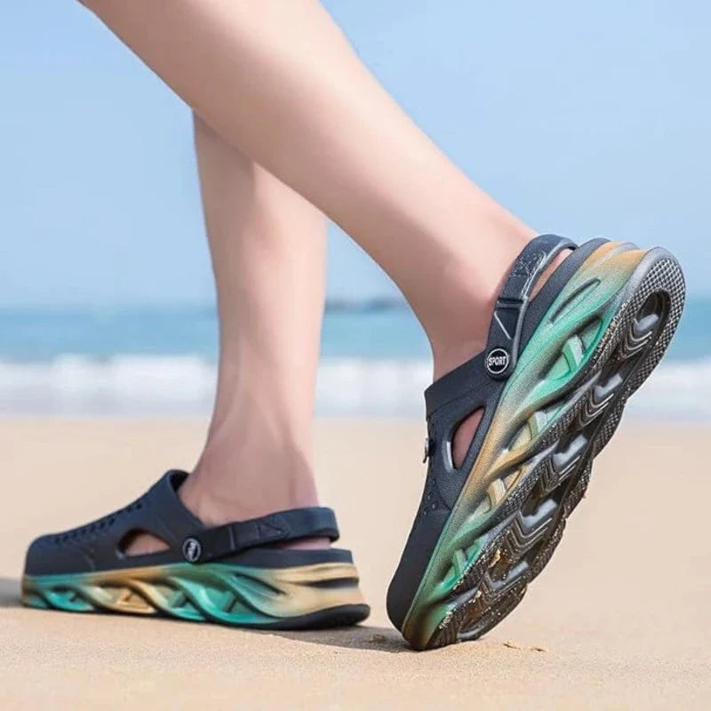 Comfortable & Breathable Clogs grey1