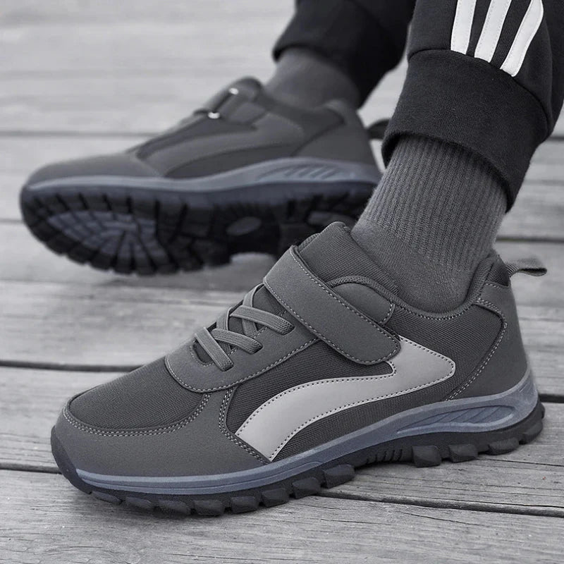 Comfortable & Breathable Velcro Sneakers grey