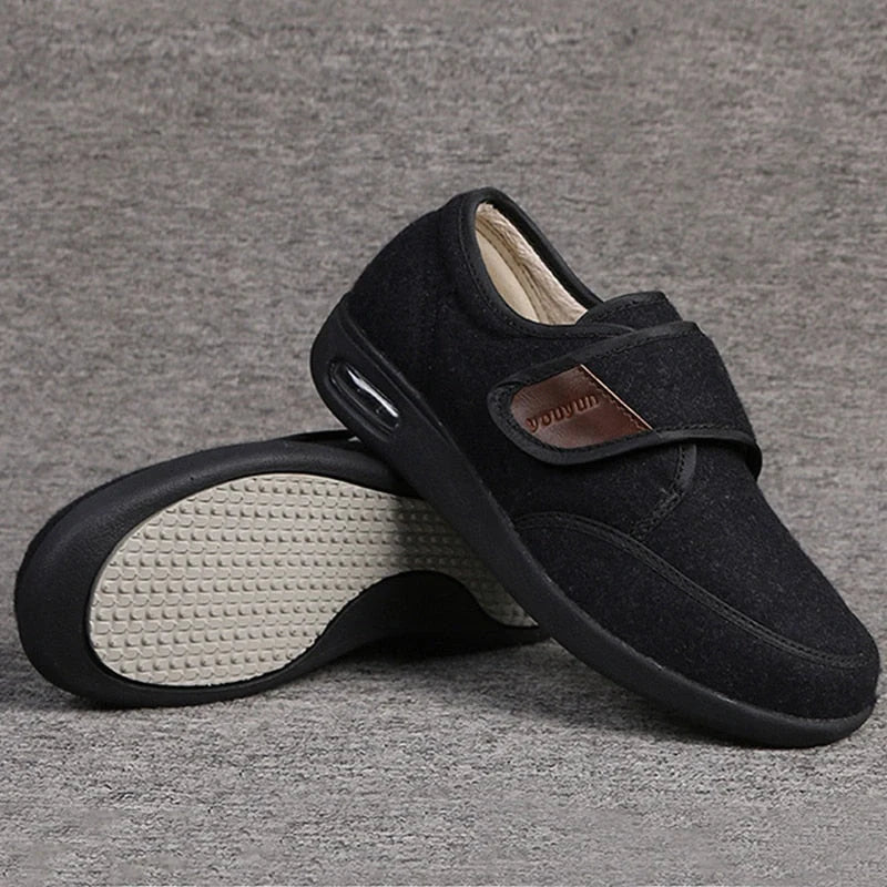 Comfortable Diabetic Orthopedic Shoes – Unisex black1