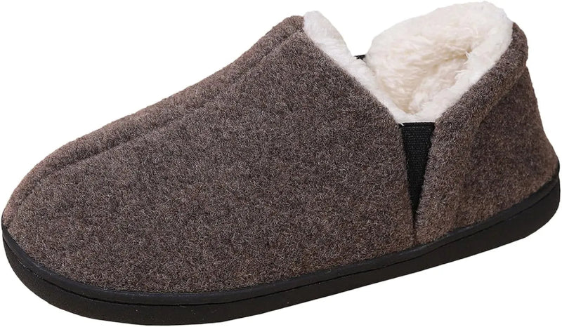 Comfortable Fleece-Lined Indoor Slippers grey4