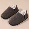 Comfortable Fleece-Lined Indoor Slippers grey