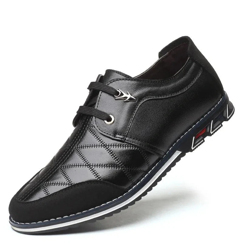 Comfortable Genuine Leather Moccasin black