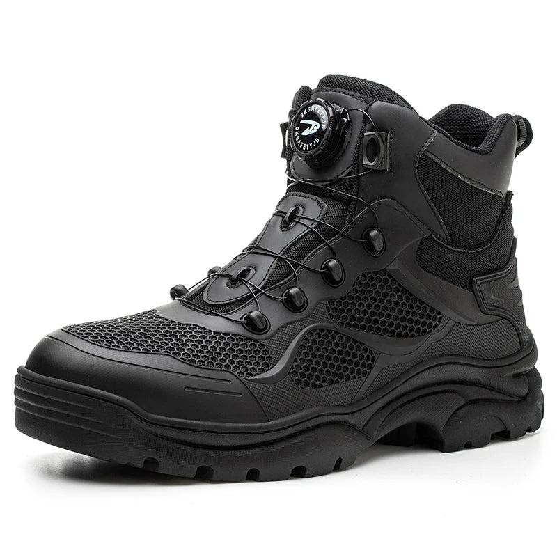 Comfortable High-Top Safety Sneakers with Rotating Button4