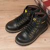 Comfortable Leather Safety Boots with Anti-Crush black1