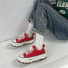 Comfortable & Platform Chunky Sneakers red2