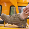 Comfortable Safety Trainers with Steel Toe Cap khaki2