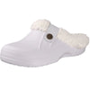 Comfortable & Waterproof Fur-Lined Clogs - Unisex white