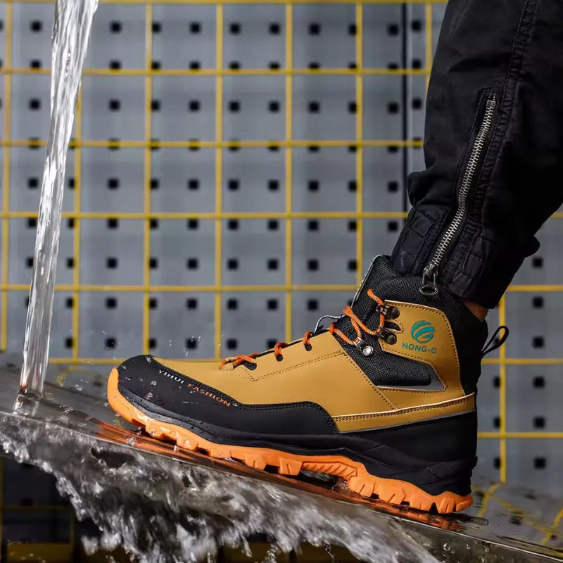 Comfortable & Waterproof Work Boots yellow9