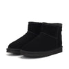 Comfortable and Warm Faux Fur Ankle Boots black