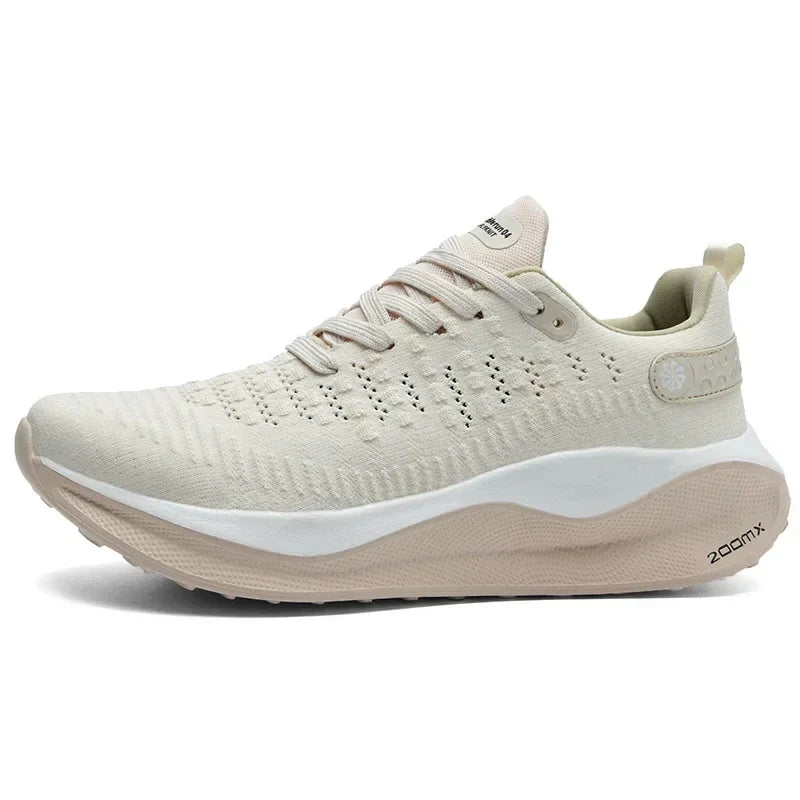 Cushioned & Breathable Sports Sneakers beige