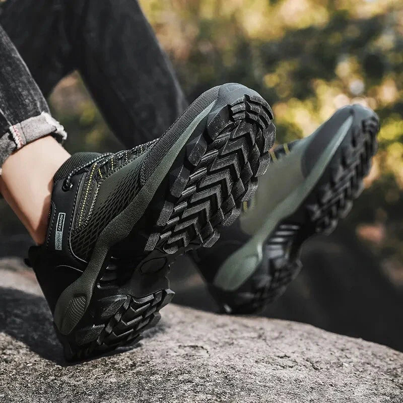 Durable & Non-Slip Trail & Hiking Sneakers - For Men green4