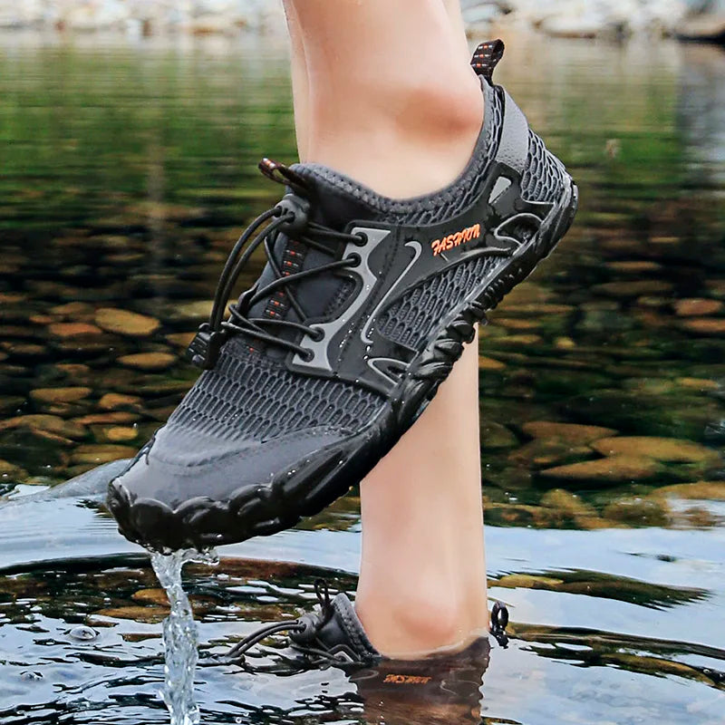 Fast-Dry Barefoot Hiking Water Trainers grey1