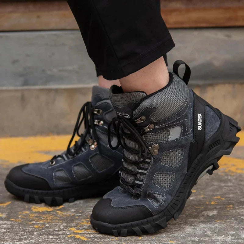 Indestructible Safety Boots with Steel Toe Cap blue