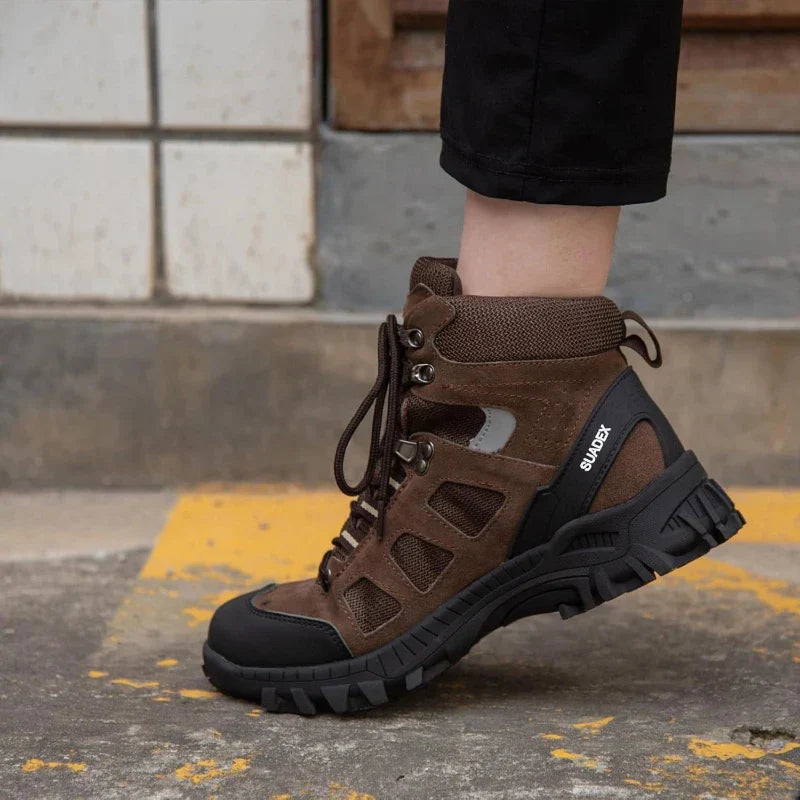 Indestructible Safety Boots with Steel Toe Cap brown1