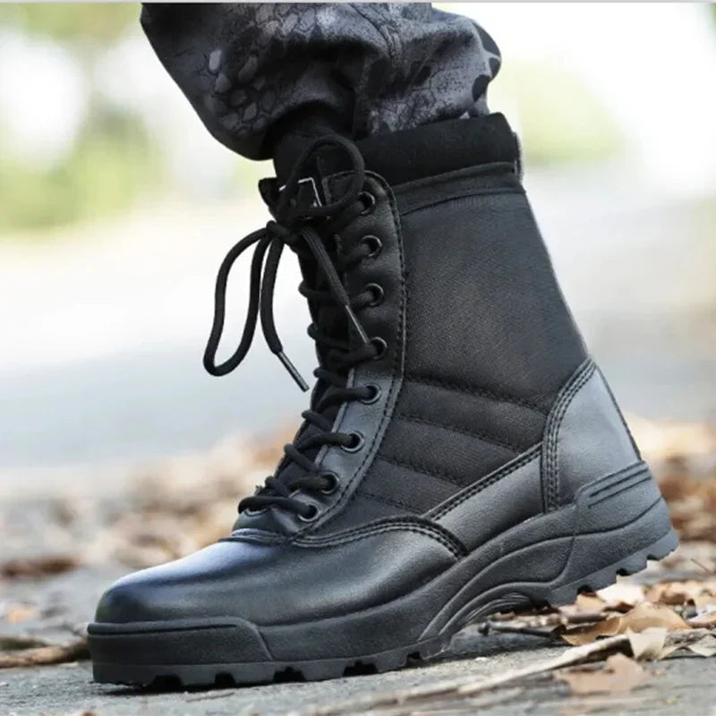 Lightweight & Breathable Military Hiking Boots black1