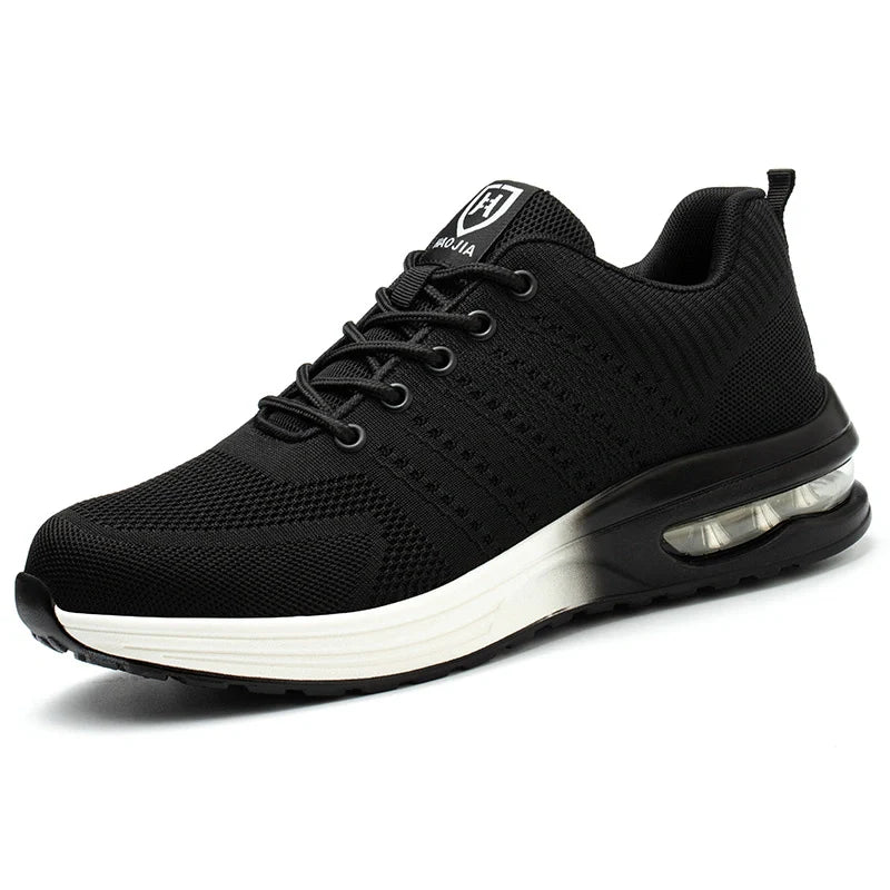 Lightweight & Breathable Safety Shoes – Unisex black