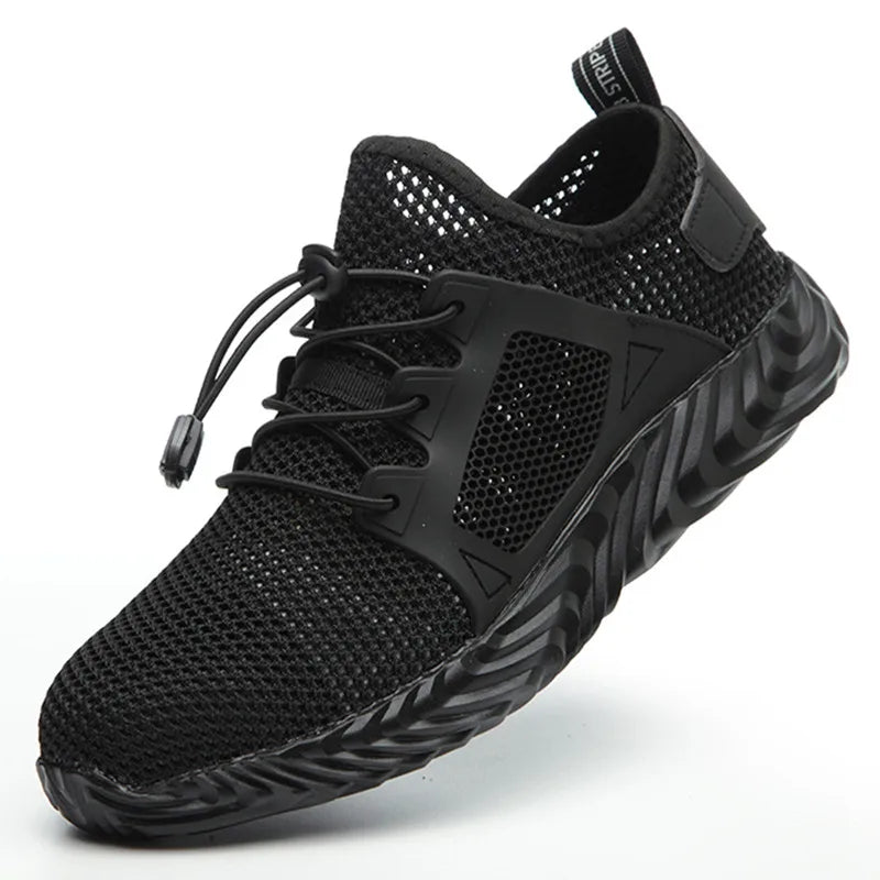 Lightweight & Breathable Safety Trainers black