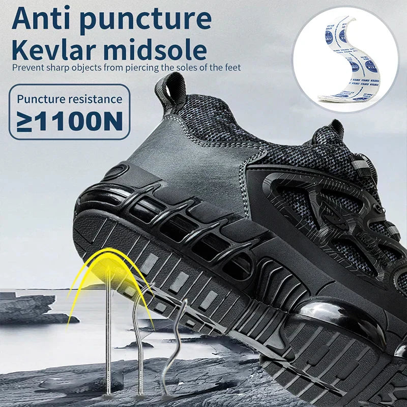  Lightweight & Breathable Work and Safety Sneakers - Unisex