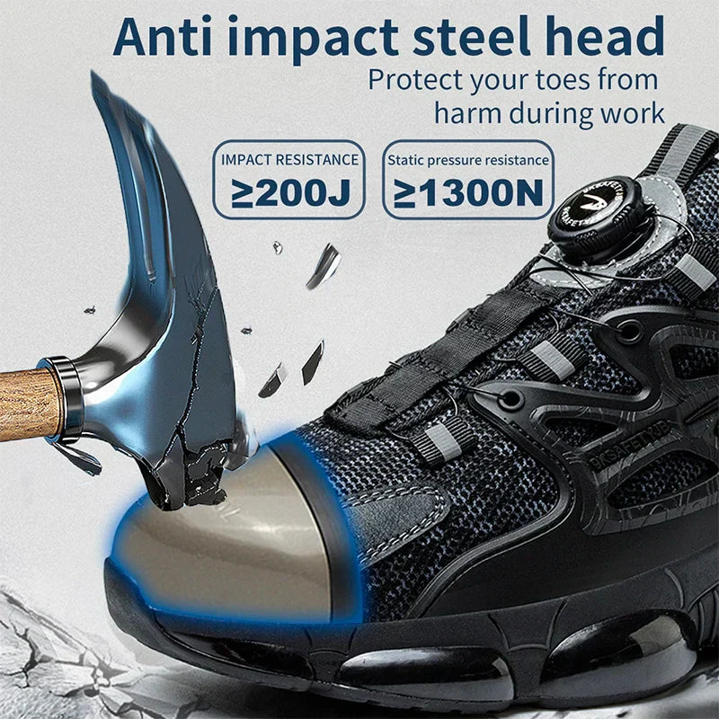  Lightweight & Breathable Work and Safety Sneakers - Unisex1
