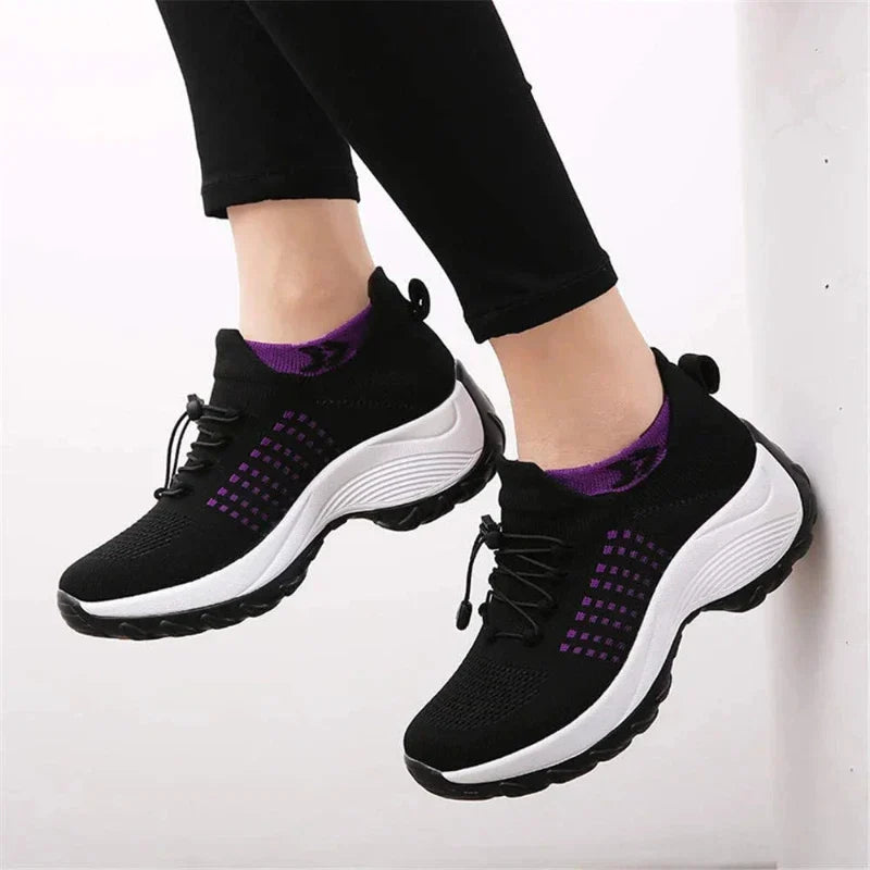 Lightweight & Comfortable Sneakers black&purple2