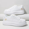 Lightweight & Flexible Platform Sneakers - For Women white gold