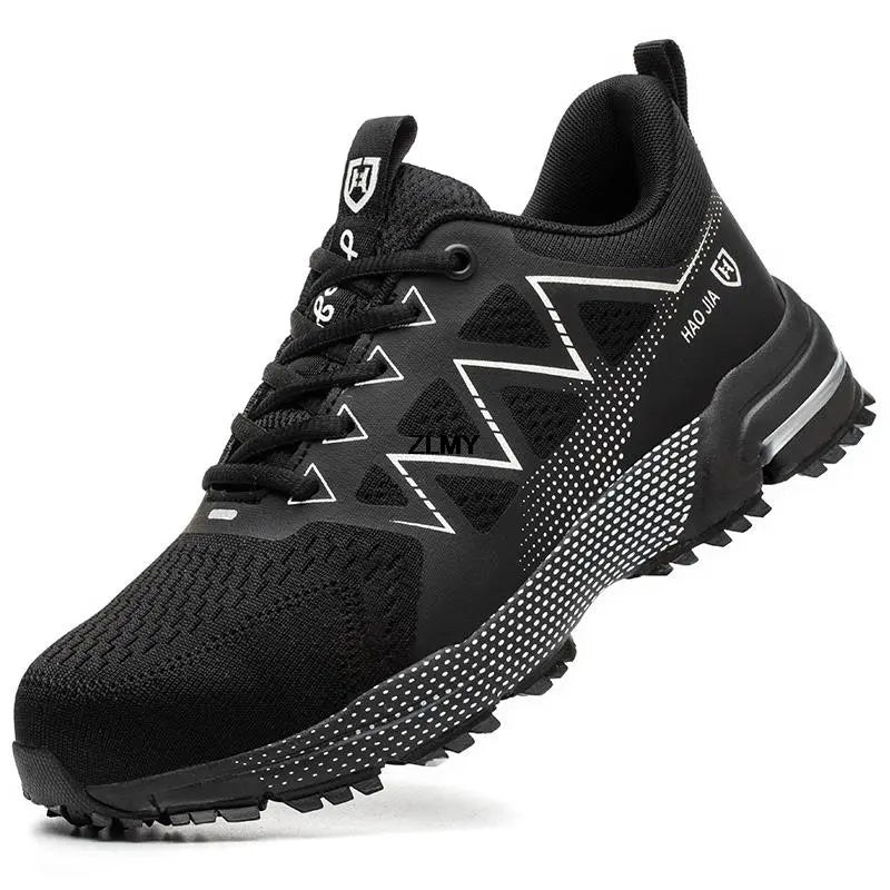 Lightweight & Non-Slip Safety Sneakers – For Men black