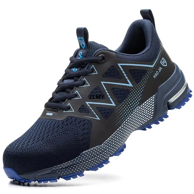 Lightweight & Non-Slip Safety Sneakers – For Men blue