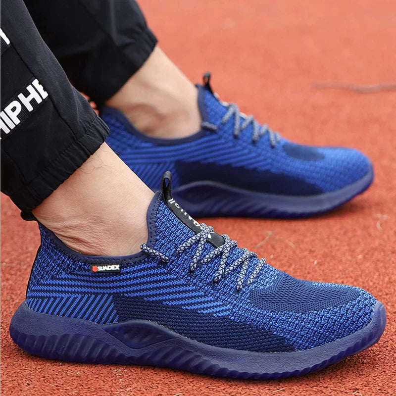 Lightweight Safety Trainers with Composite Toe Cap blue2