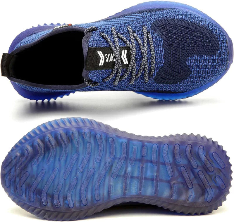 Lightweight Safety Trainers with Composite Toe Cap blue3