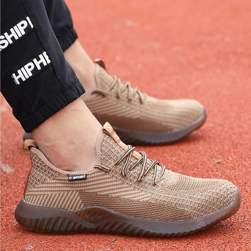 Lightweight Safety Trainers with Composite Toe Cap brown