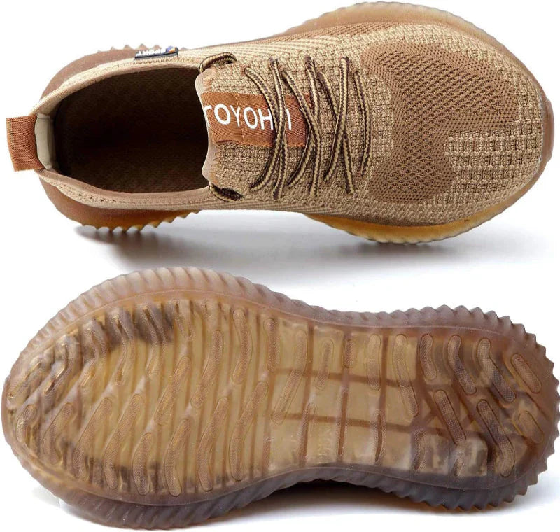 Lightweight Safety Trainers with Composite Toe Cap brown2
