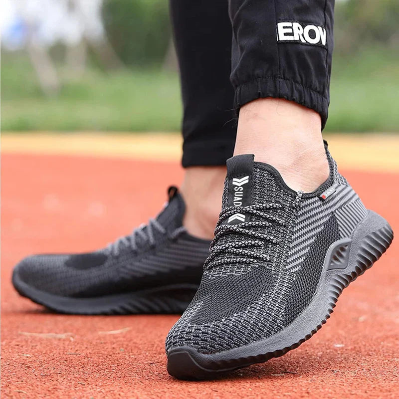 Lightweight Safety Trainers with Composite Toe Cap grey1