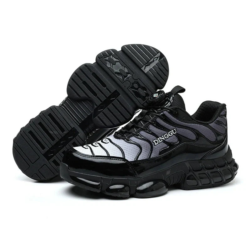 Lightweight Safety Trainers with Rotating Buckle grey1