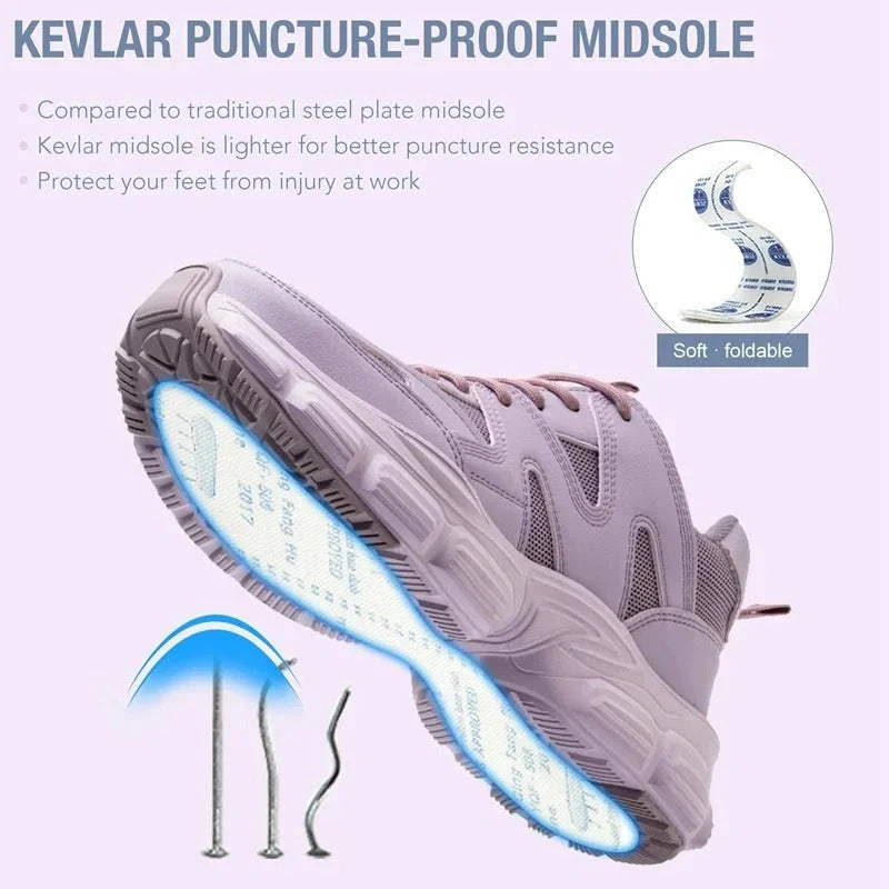 Lightweight & Shock-Resistant Safety Sneakers purple1