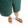 Lightweight Suede Cork Sandals brown1