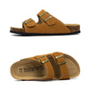 Lightweight Suede Cork Sandals brown