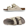 Lightweight Suede Cork Sandals white