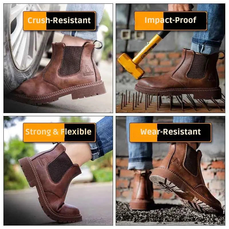 Lightweight Waterproof Safeaty Boots – For Men brown4